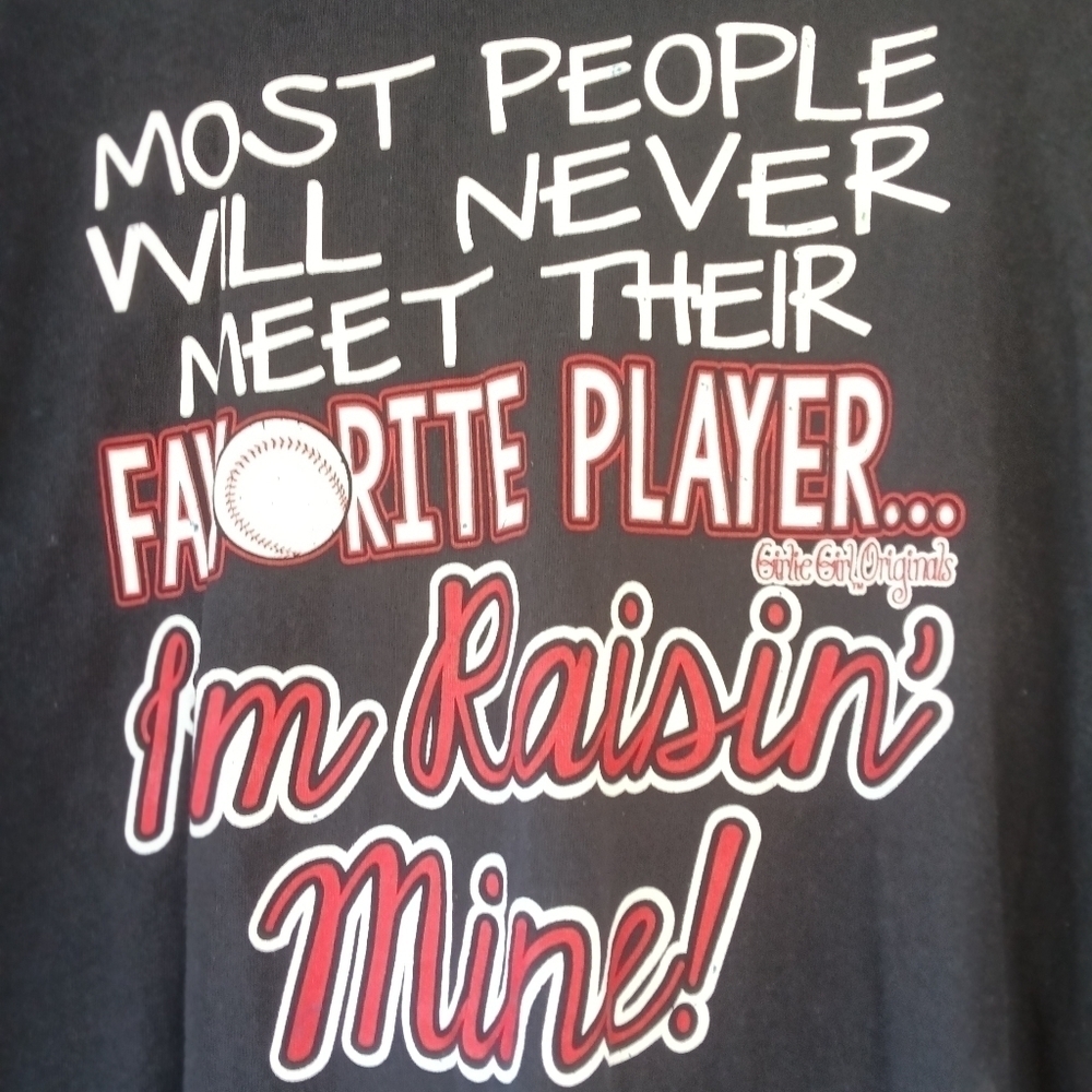 Women's Baseball Mom Black T Shirt Plus Size 2X